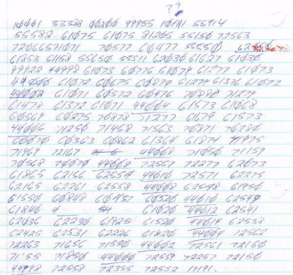 IAC Fleet Code sample, copied in late 1980s