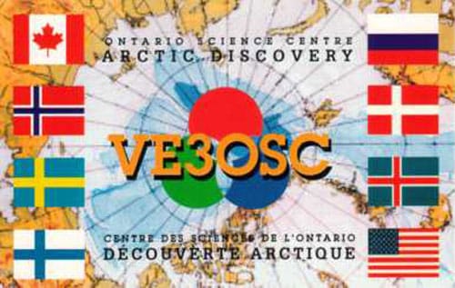 Special 'Arctic Discovery' QSL card from amateur radio station VE3OSC Toronto, date unknown