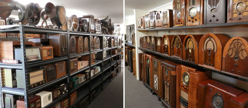 Just part of the collection at the Wanganui Vintage Radio Museum