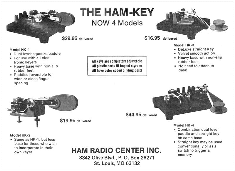 Ham-Key advert 1976