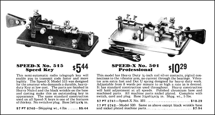 Speed-X bugs in Sears catalogue, 1940