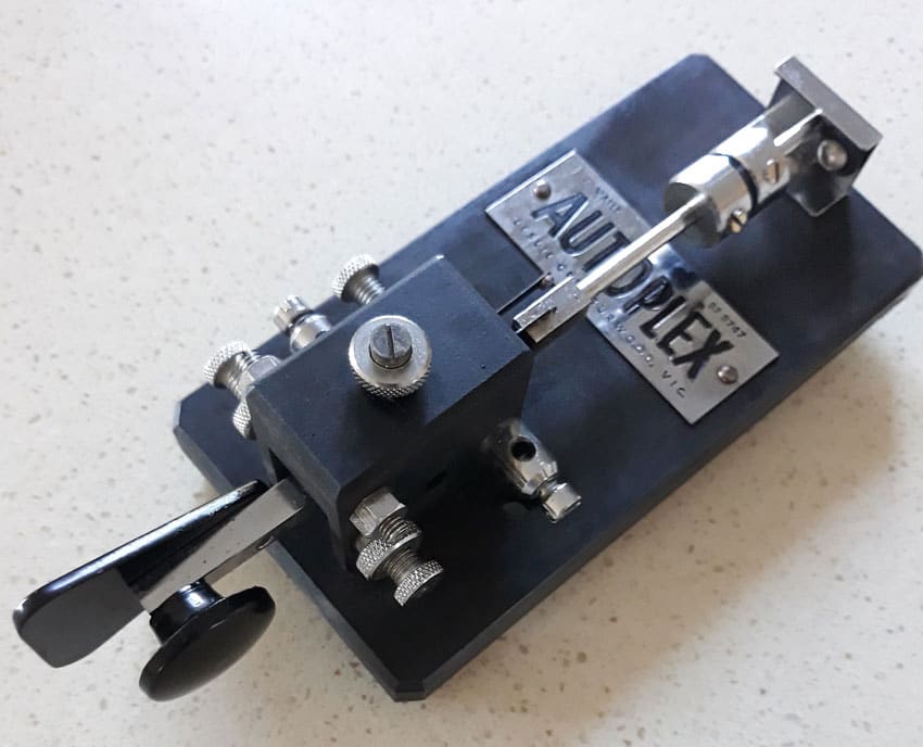 Australian-make Autoplex semi-automatic telegraph key