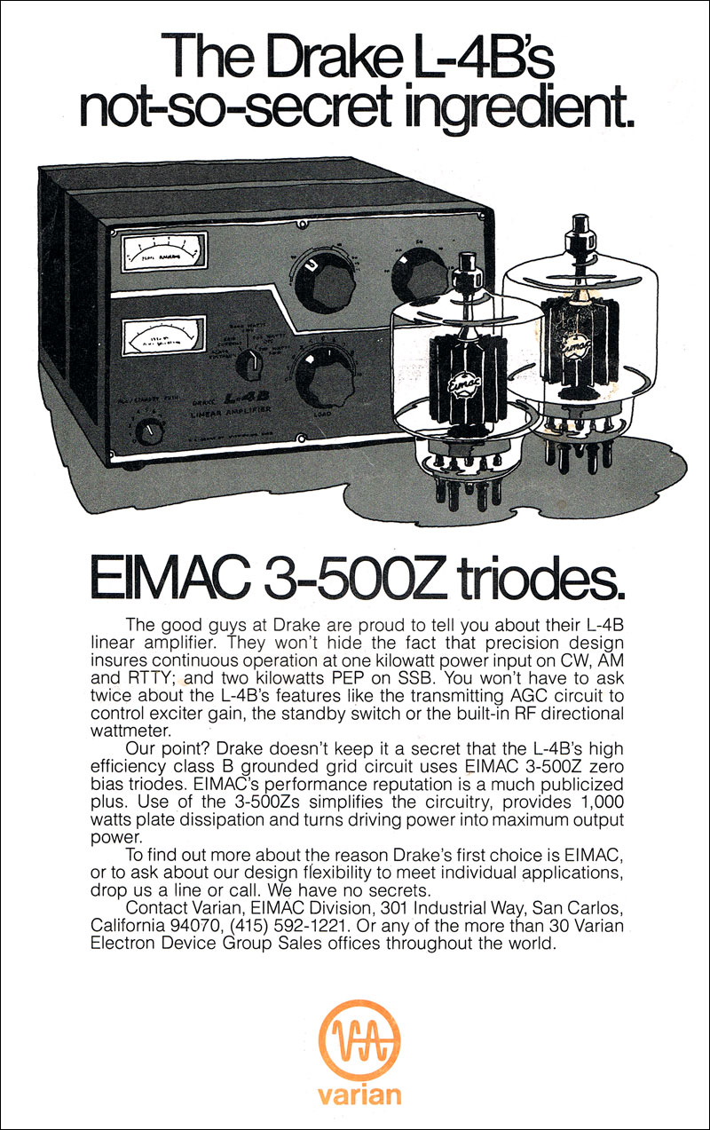 Eimac advertisement from June 1976