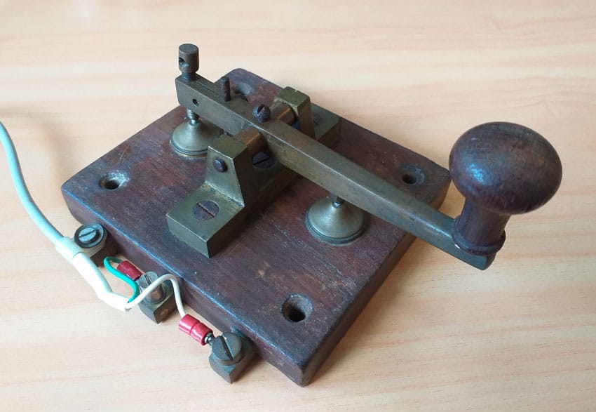 Siemens Brothers landline Morse key