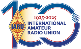 IARU 2025 centennial logo: width=
