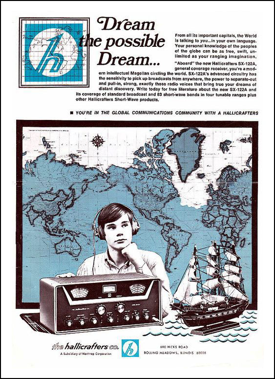 Advert for Hallicrafters SX-122A, c1964